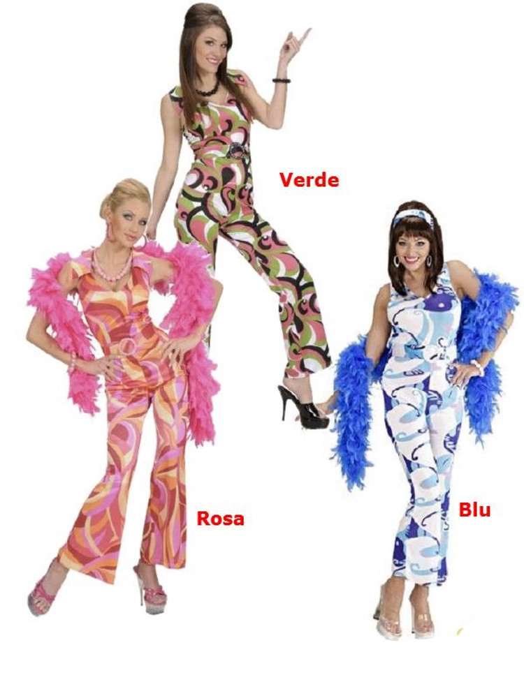 Costume Carnevale Donna Vestito Anni 70  | Pelusciamo Store