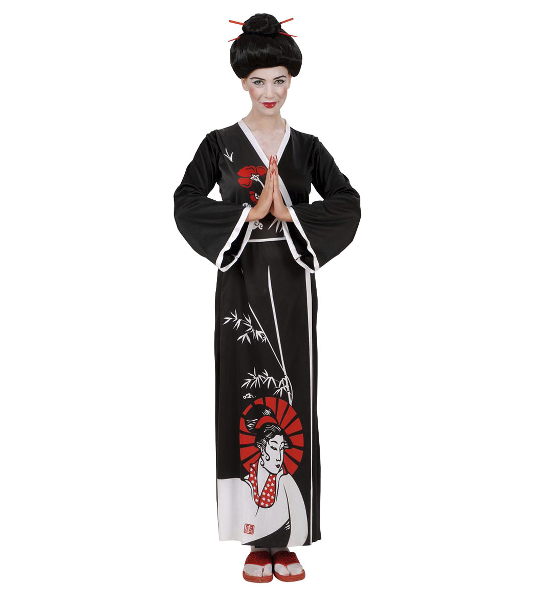 Costume Carnevale Donna, Geisha Giapponese PS 24840 Abito Kimono