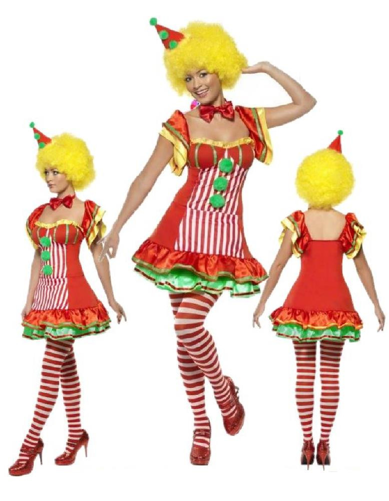 Costume Carnevale Donna Pagliaccio travestimento Clown smiffys *17583 pelusciamo.com