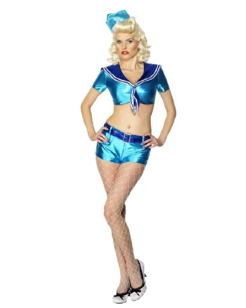 Costume Carnevale Donna Pin-Up travestimento smiffys