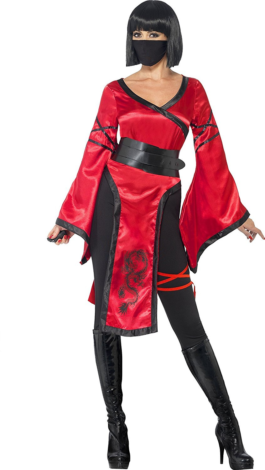 Costume Carnevale Donna Shadow Ninja Warrior Travestimento PS