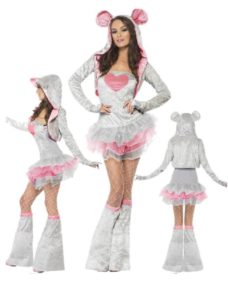 Costume Carnevale Donna Tutu' Topolina mouse smiffys 22796 *17528