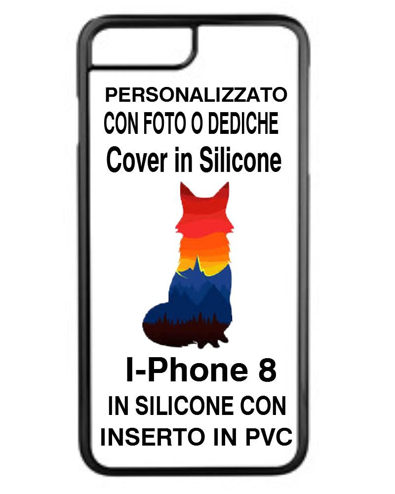 Cover Iphone 8 Silicone FLEXI Personalizzabile Con Foto o Dediche PS 10606 Pelusciamo Store Marchirolo