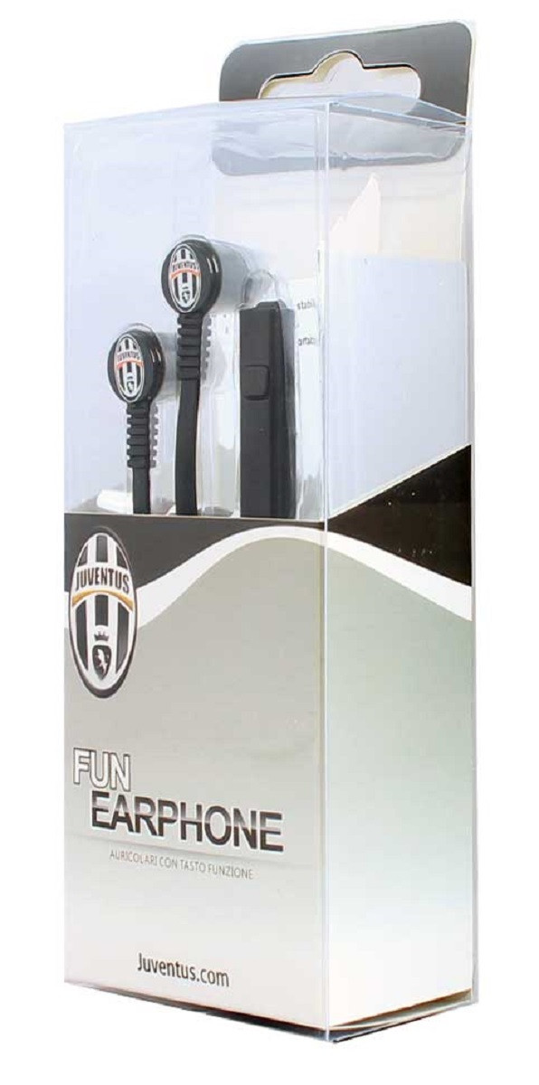 Cuffie Smartphone Juventus auricolari con microfono ufficiali Juve PS 17789