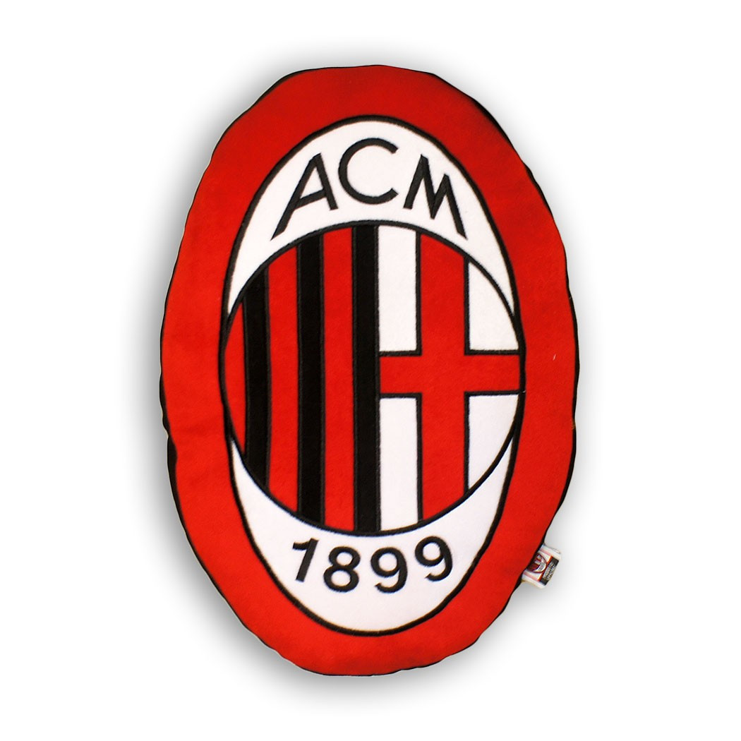 Cuscino sagomato logo A.C. Milan 40x60 cm N05571 Pelusciamo