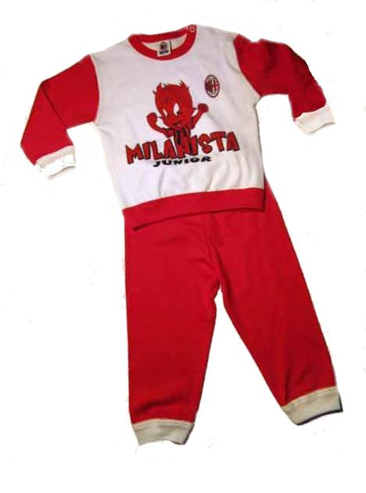Abbigliamento prima infanzia pigiama bimbo Diavoletto originale AC Milan *12708 pelusciamo store