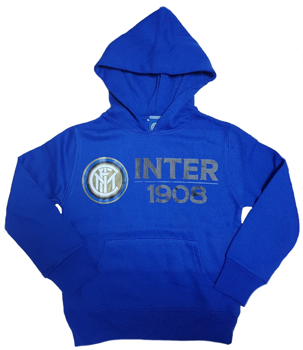 Felpa Inter Blu Con Cappuccio Per Ragazzi FC Internazionale | Pelusciamo.com
