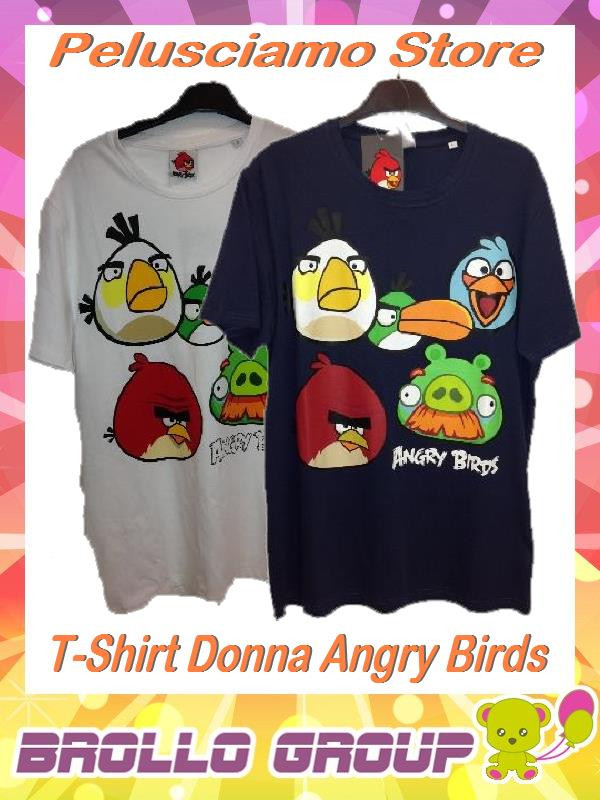 T-Shirt Maglietta Donna Angry Birds