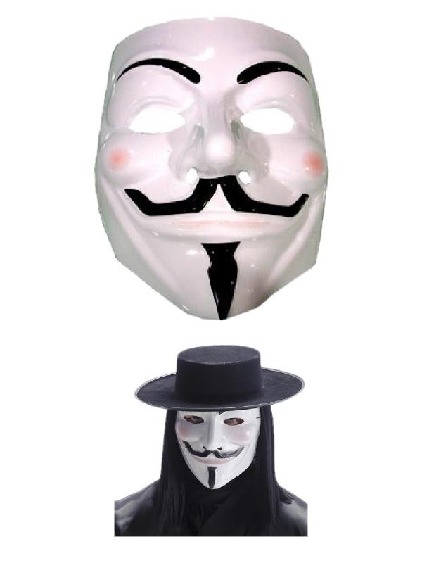 Maschera Carnevale Adulto V,  Vendetta  | pelusciamo.com