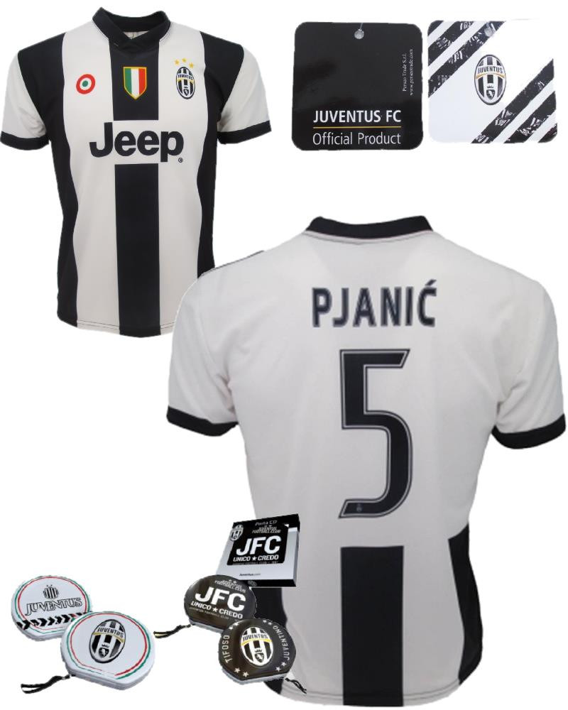 Maglia calcio bimbo Pjanic *24224 Replica ufficiale autorizzata Juventus + porta cd juve pelusciamo