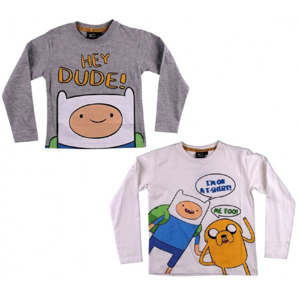T-shirt manica lunga Adventure Time abbigliamento cartoni animati *03574 pelusciamo store