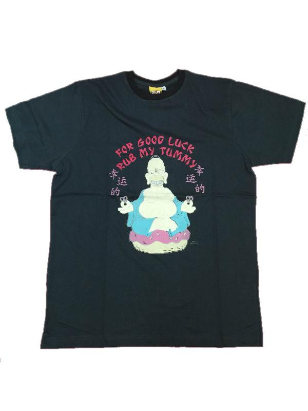T-Shirt Maglietta Homer Simpson Buddha Abbigliamento Adulto Uomo *05740