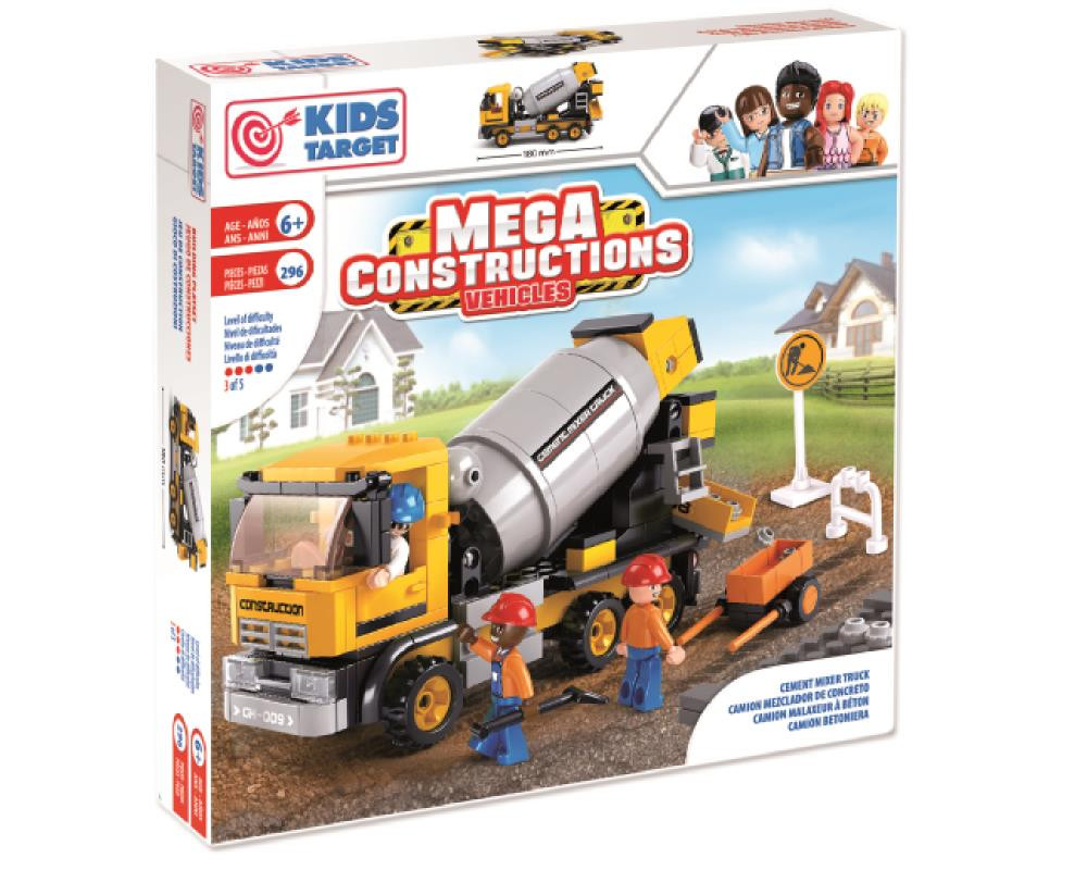 Mega Costruzioni Camion Betoniera PS 07796 Giocattoli Per Bambini Pelusciamo Store Marchirolo