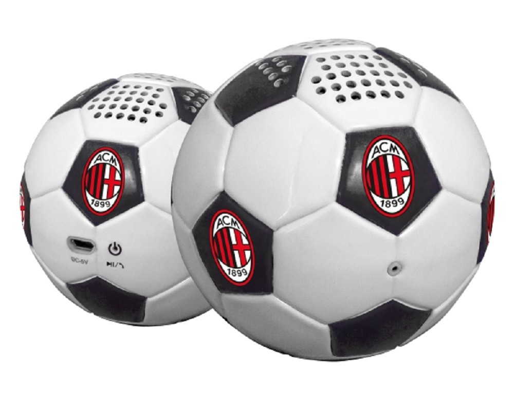 Altoparlante bluetooth A Forma Di Pallone Da Calcio Milan PS 05813 Prodotto Ufficiale pelusciamo store
