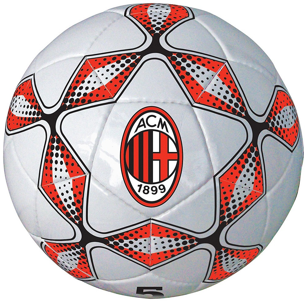 Pallone Da Calcio In Cuoio AC Milan Misura 5 PS 09580 pelusciamo store