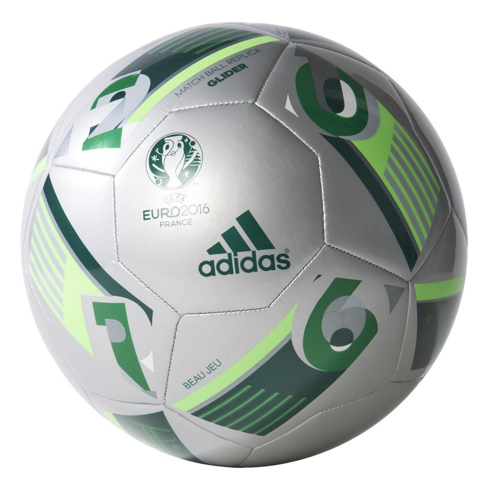 Pallone da calcio ufficiale europei 2016 francia palloni adisas misura 5 *02501 argento pelusciamo store