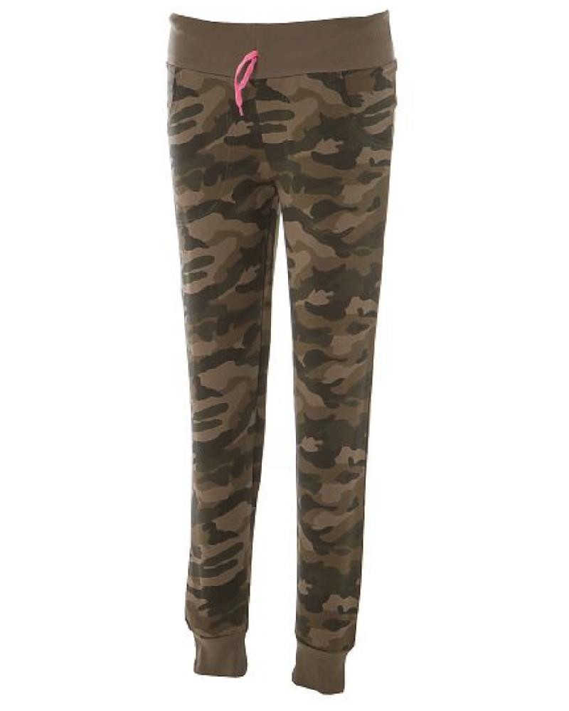 Pantalone Tuta Donna Camouflage 100% Cotone Garzato Prelavato PS 28455 pelusciamo store Marchirolo