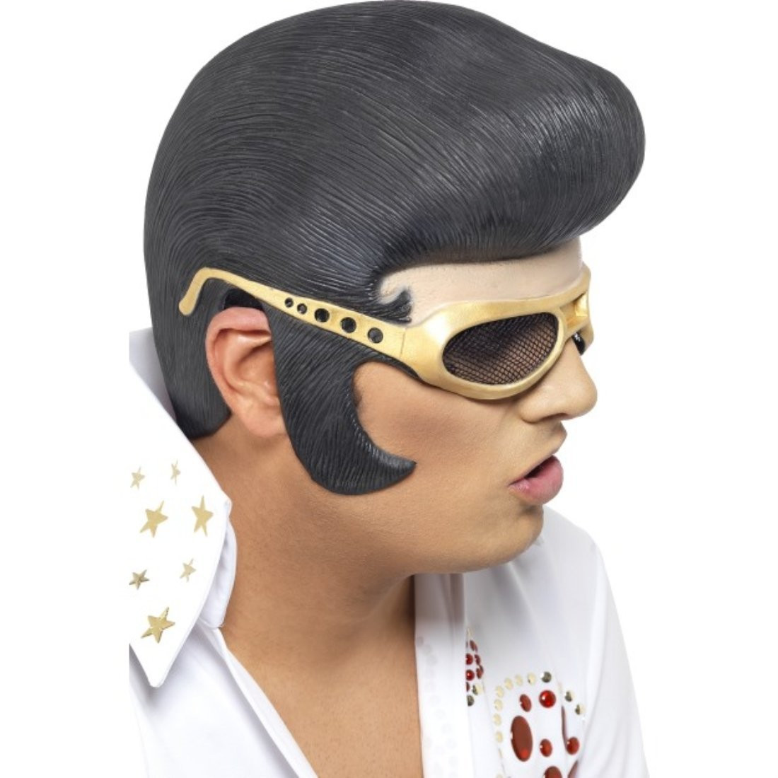 Accessorio costume carnevale Parrucca Elvis Presley smiffys