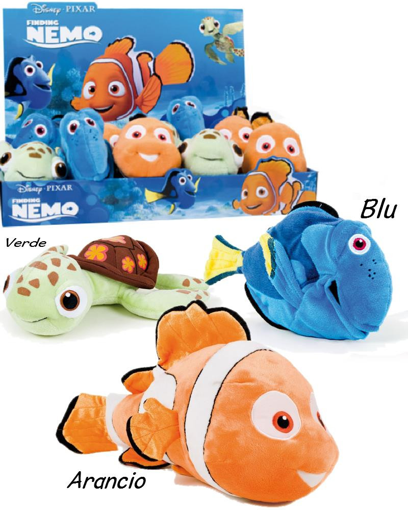 Peluche Disney Pixar pesce Nemo tartaruga guizzo e Dori *01663 | pelusciamo.com