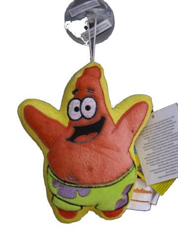 Peluche con ventosa Spongebob - Patrick 16 cm | Pelusciamo.com