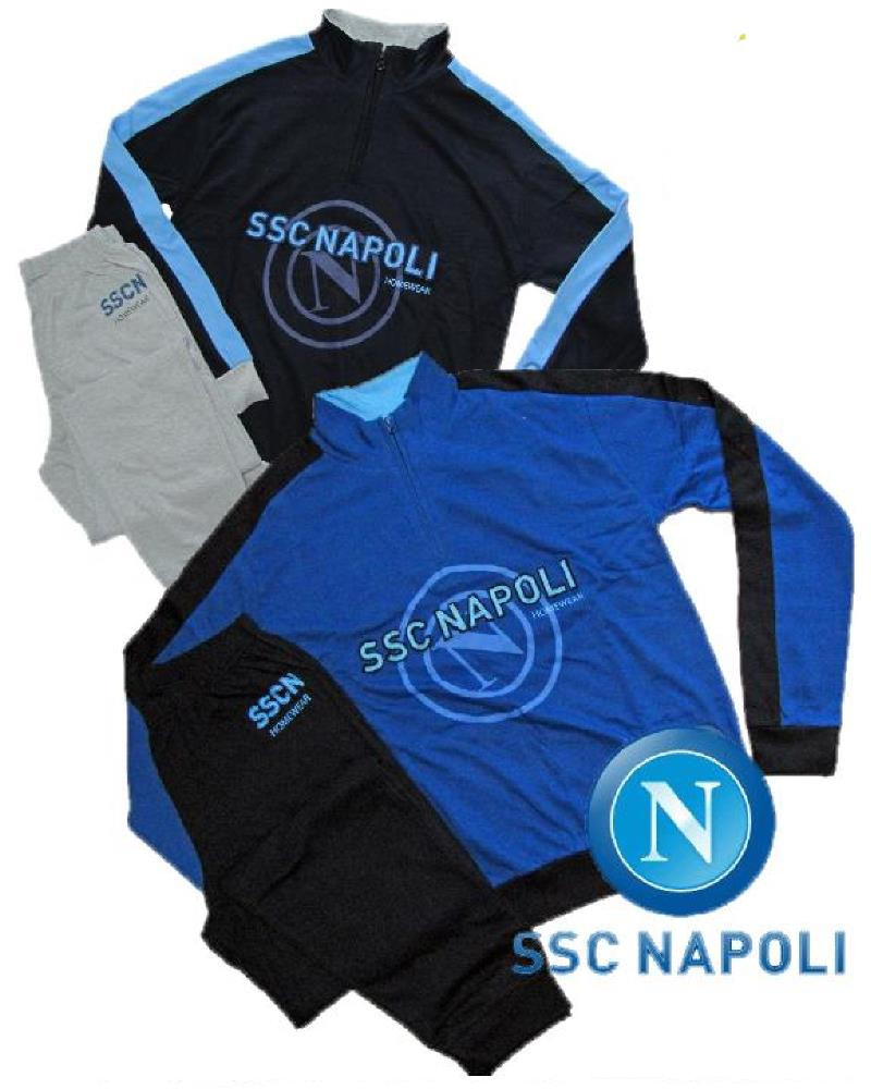 Pigiama lungo ragazzo Napoli calcio maglia + pantalone *14624