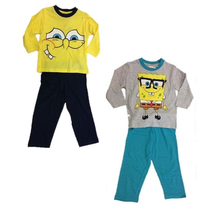 Pigiama Lungo Bambino Spongebob, Maglia e Pantaloni Bimbo | pelusciamo.com
