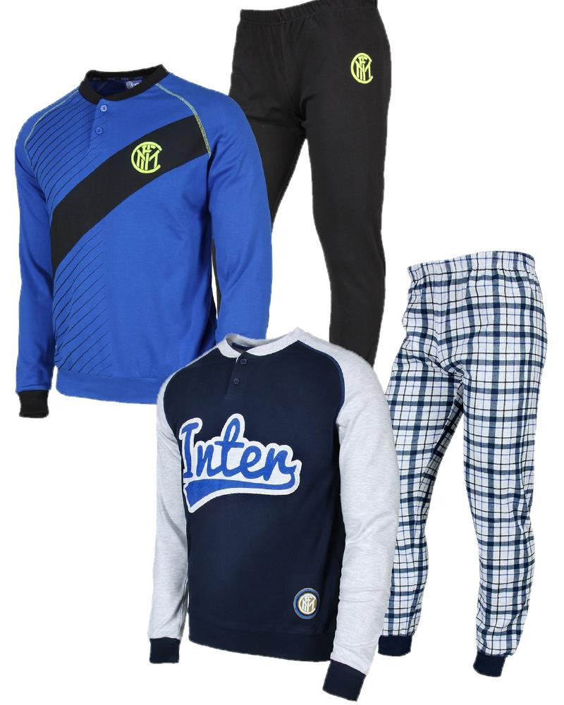 Pigiama Inter ragazzo Abbigliamento Ufficiale F.C.Internazionale PS 06213 pelusciamo store