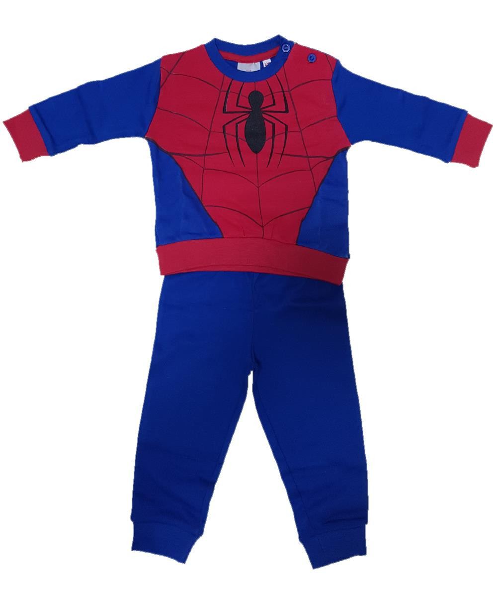 Pigiama Spiderman Bambino Caldo Cotone Ragno Marvel PS 09044 Pelusciamo Store Marchirolo