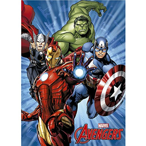 Plaid in pile super eroi Marvel Avengers 100x150 cm. *00847 pelusciamo store