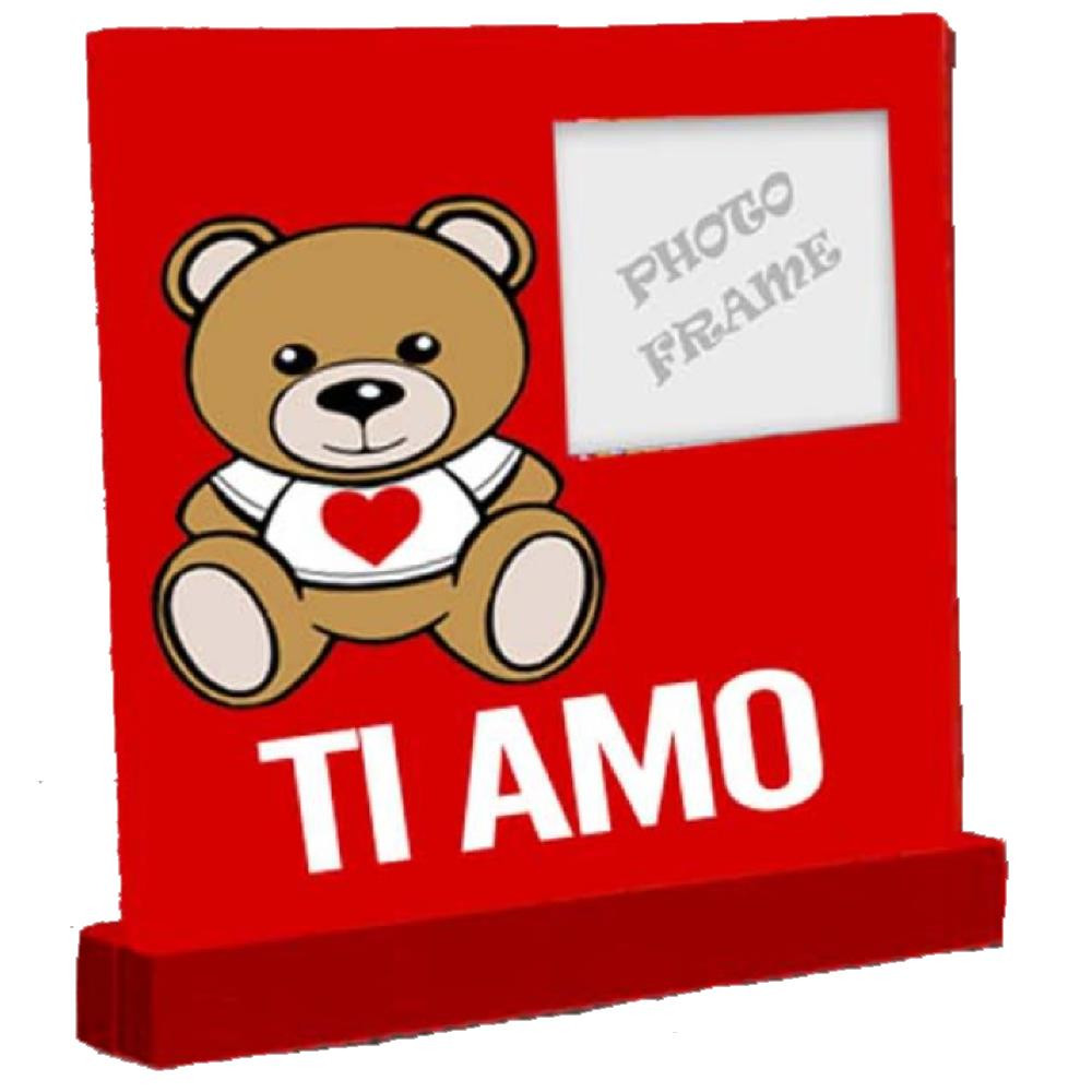 Portafoto teddy love orsetto ti amo san valentino 04961 pelusciamo store