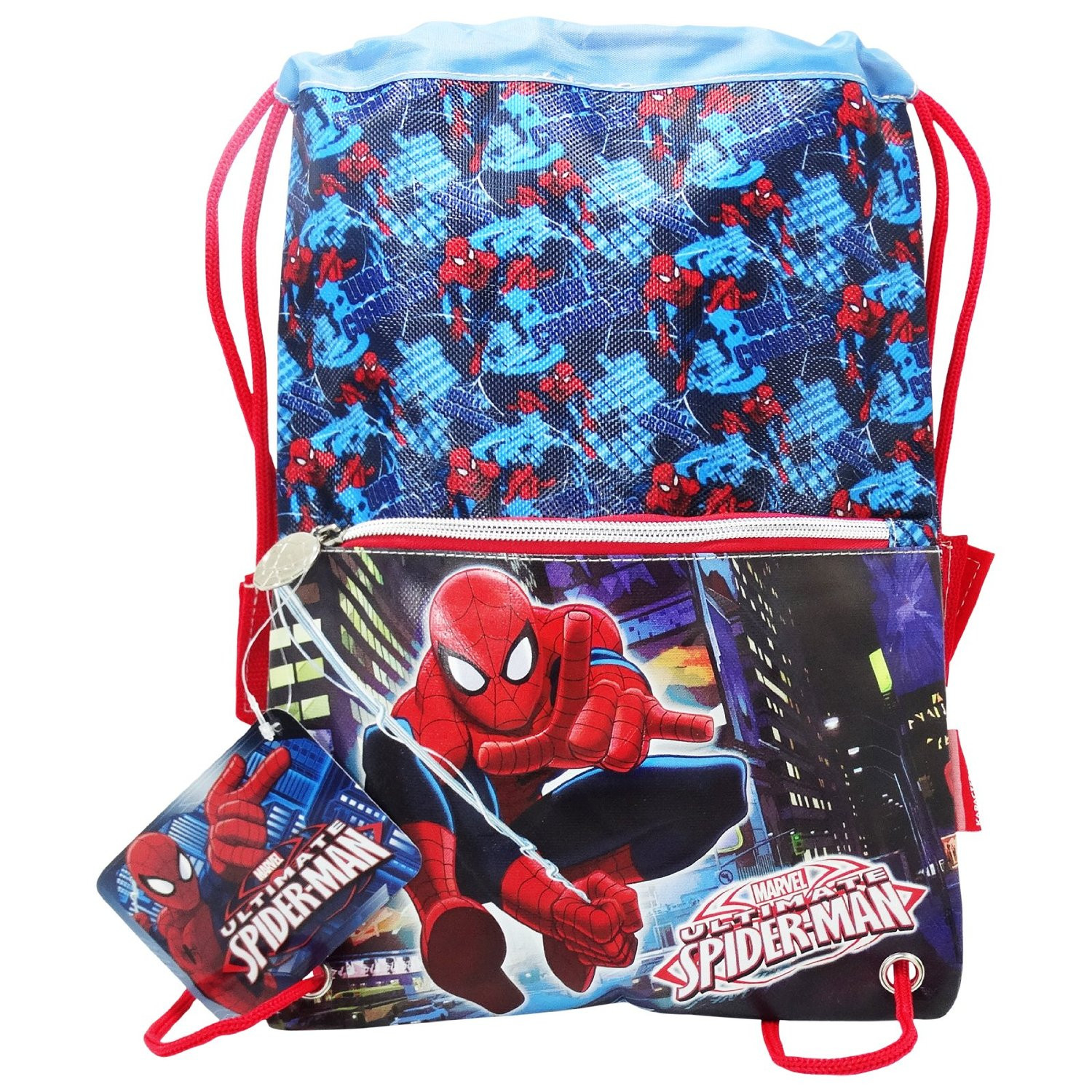 Sacca Multiuso Scuola Spiderman *11748 Tempo Libero Marvel | Pelusciamo.com
