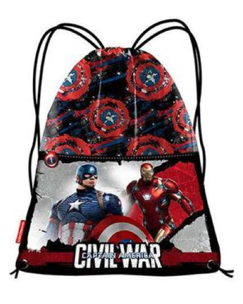 Sacca portatutto Captain America 41x35 cm *08245 cartoni animati pelusciamo store