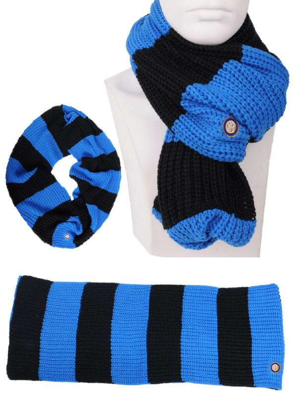 Sciarpa anello nero blu Inter abbigliamento ufficiale Internazionale *01797