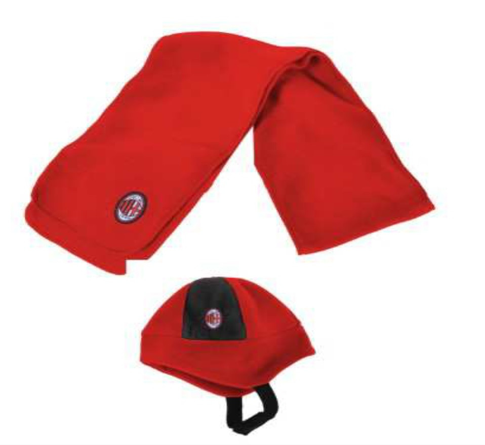 Abbigliamento Milan gadget tifosi cappello + sciarpa baby Milan *03327 pelusciamo.com