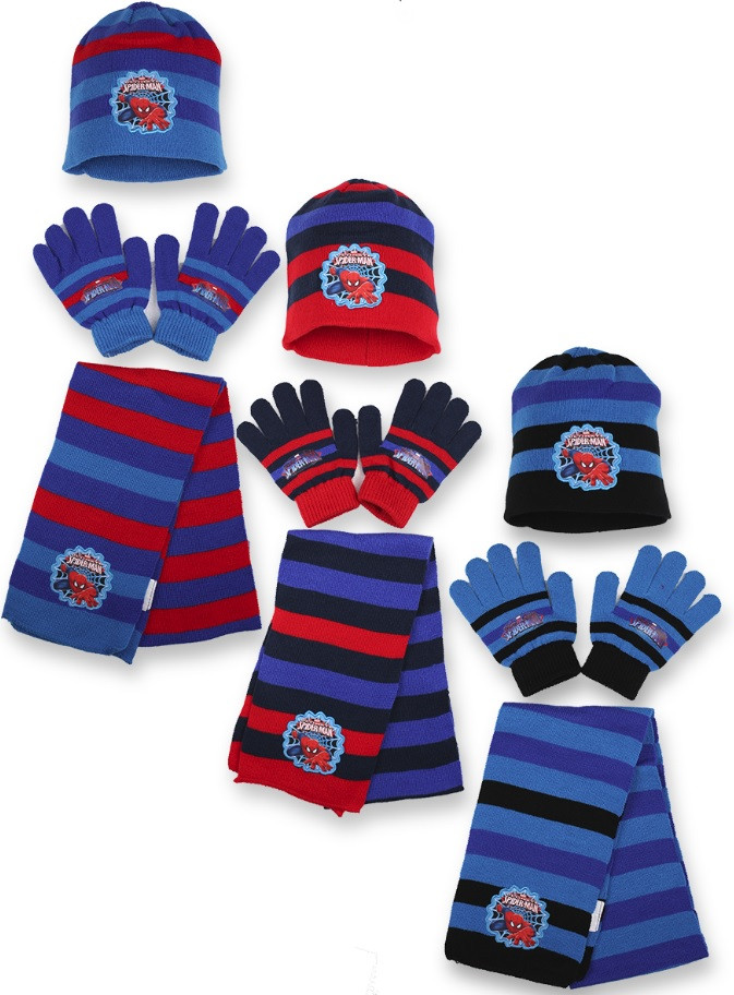 Set 3 pezzi cappello sciarpa + guanti Marvel Spiderman uomo ragno *09301 |  pelusciamo store