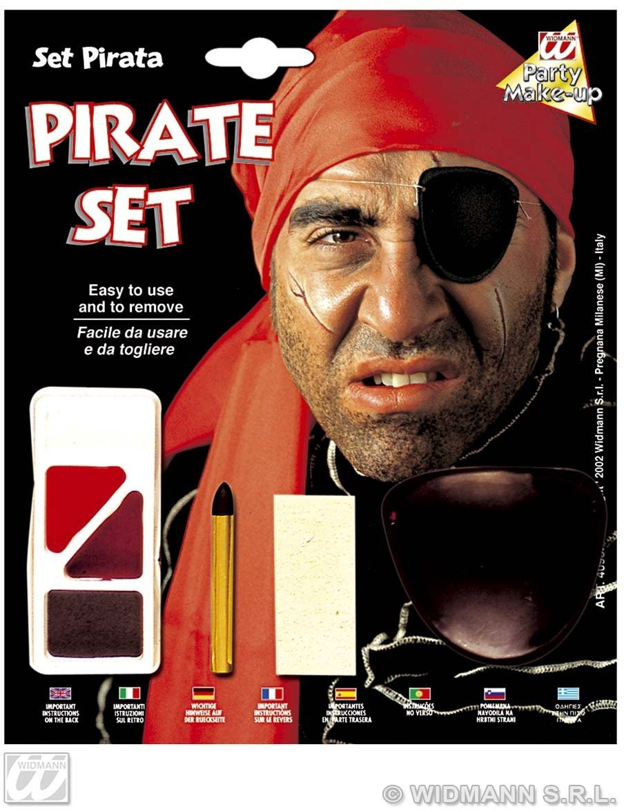 Set Trucco con Accessori da Pirata  *24592 Carnevale  | pelusciamo.com