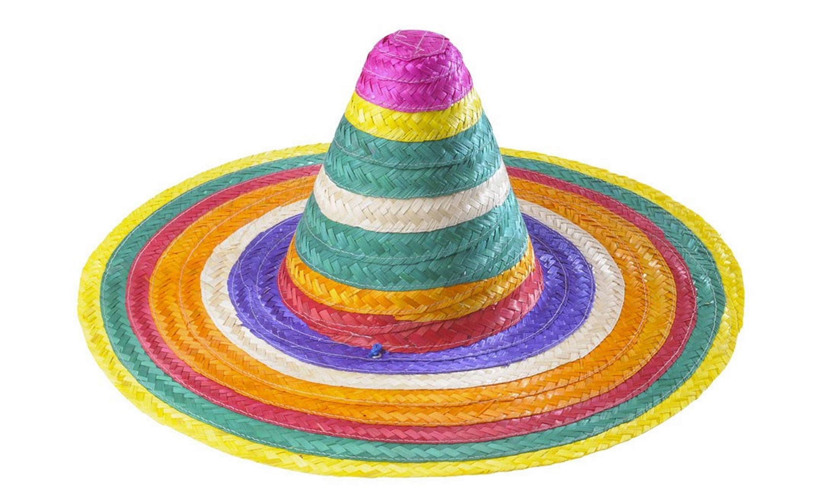 Cappello sombrero messicano in paglia - multicolore