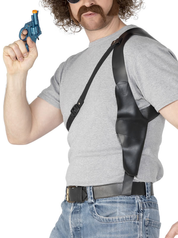Accessorio costume Carnevale fondina per pistola polizia gadget | pelusciamo.com