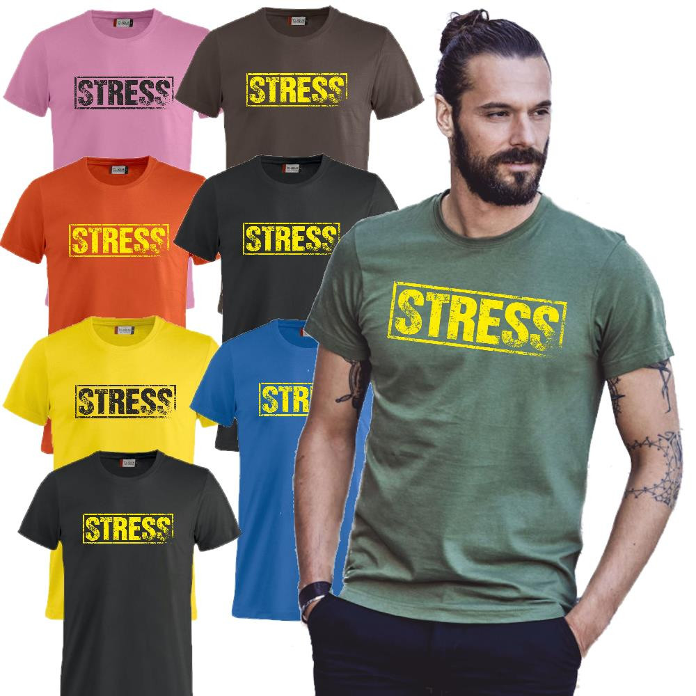 T-Shirt Simpatica Maglietta Stress Gadget Idea Regalo PS 27431-A-090
