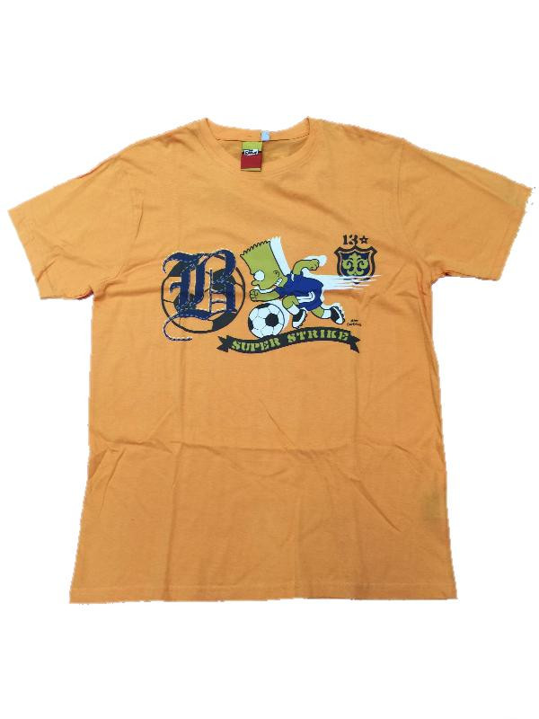 T-shirt Maglietta Bart Simpson Calciatore Abbigliamento Uomo *05738