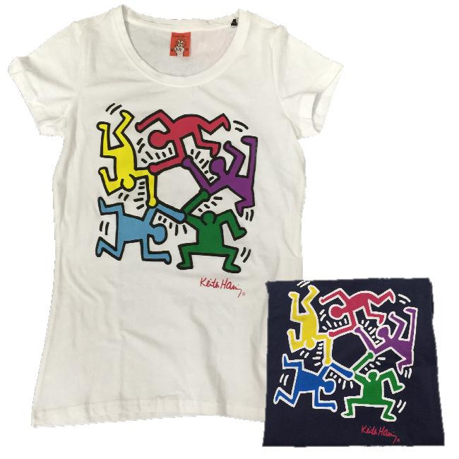 Maglietta Maniche Corte Donna Keith Haring, T-shirt Pop Art | pelusciamo.com
