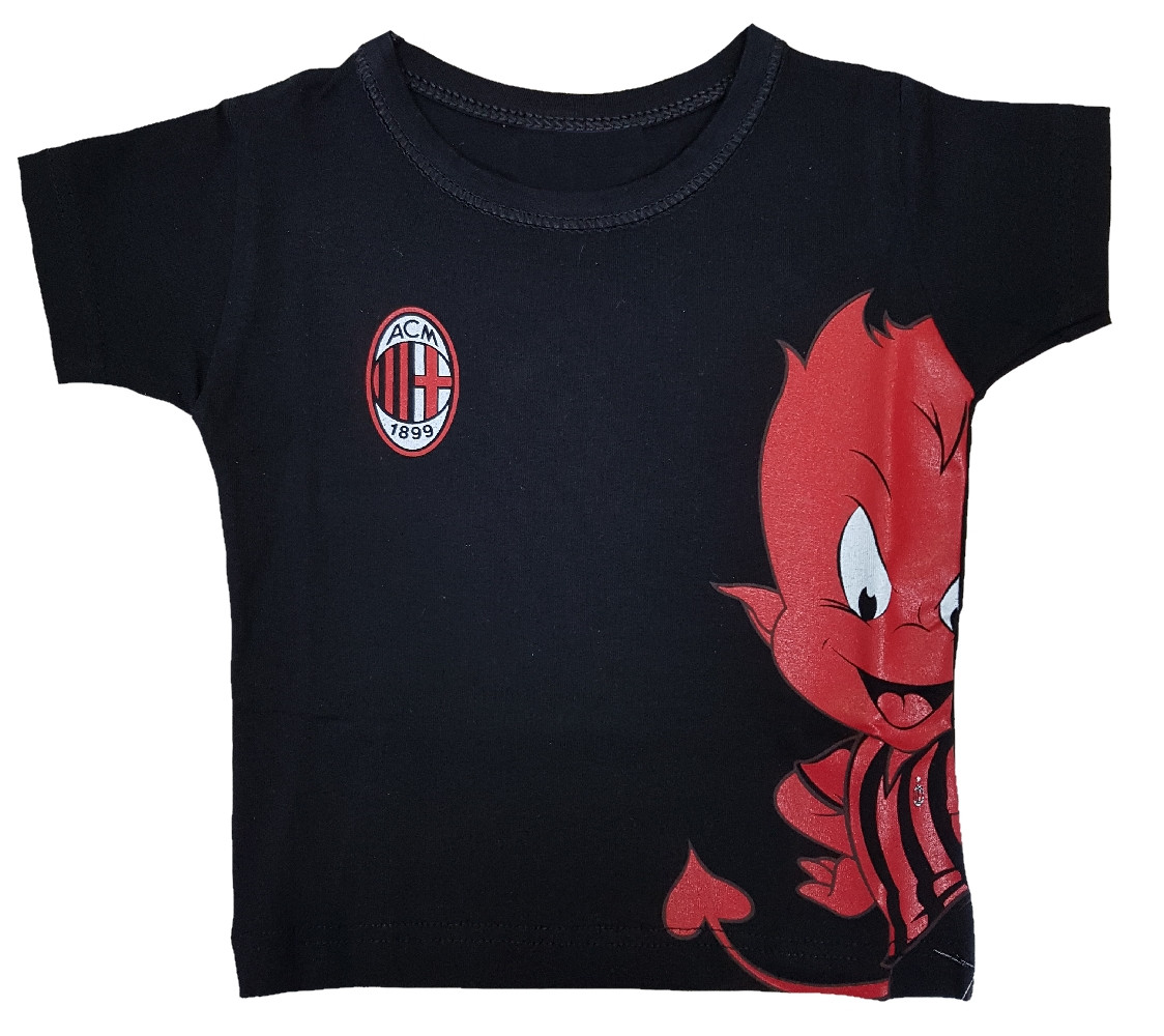 Abbigliamento Bambino T-Shirt Ufficiale Milan Prima Infanzia PS 19593