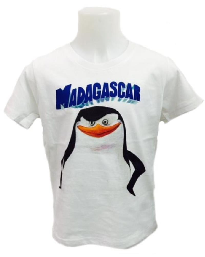 T-shirt Pinguino Skipper Madagascar Maglietta Maniche Corte  *20545