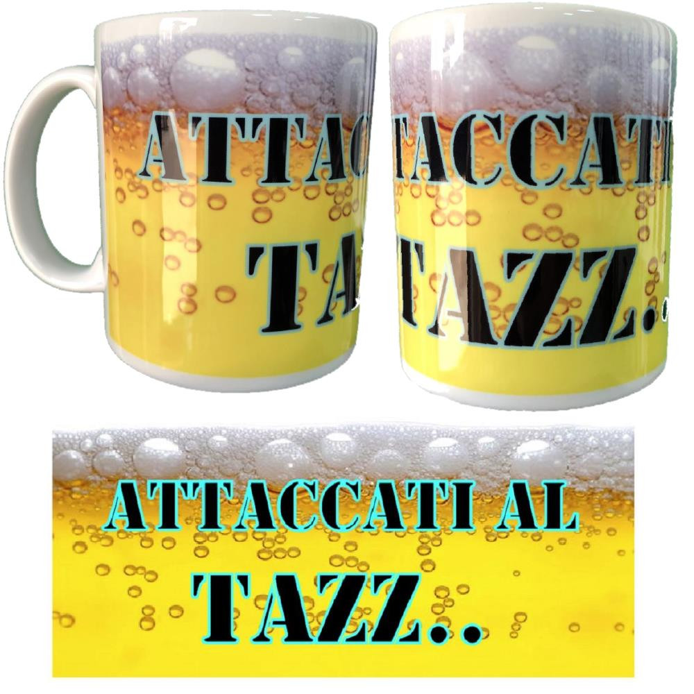 Tazza In Ceramica Attaccati Al Tazz... Tazze Simpatiche Personalizzate PS 09370-02