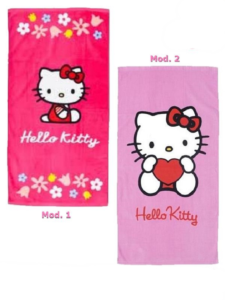 Telo Hello Kitty 50x100 cm asciugamano mare piscina | pelusciamo.com