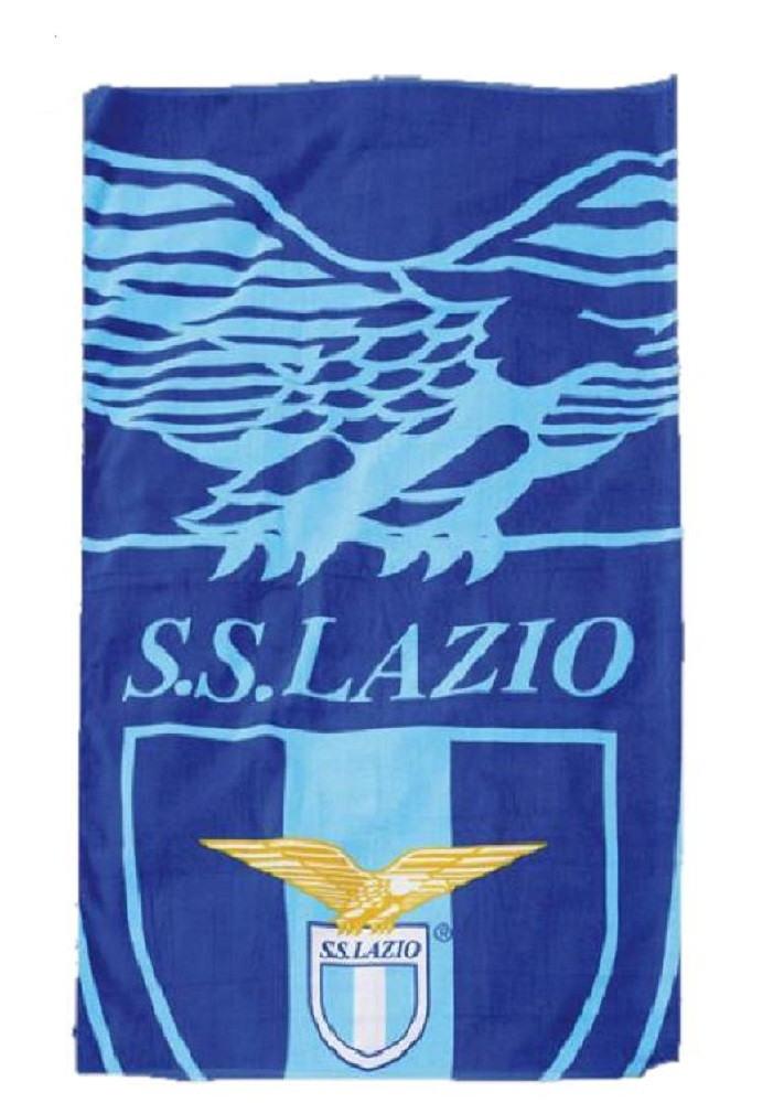 Telo mare grande S.S. Lazio prodotto ufficiale calcio 100X180 cm. *00656 pelusciamo store