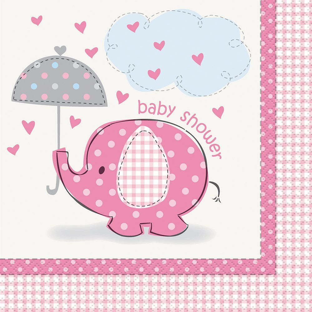 Confezione 16 Tovaglioli  Carta , Baby Shower Nascita Bimba PS 20673 | Pelusciamo.com