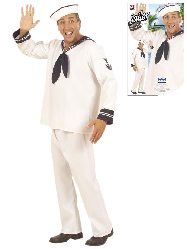 Costume Carnevale uomo Marinaio Travestimento Marina Militare | pelusciamo.com