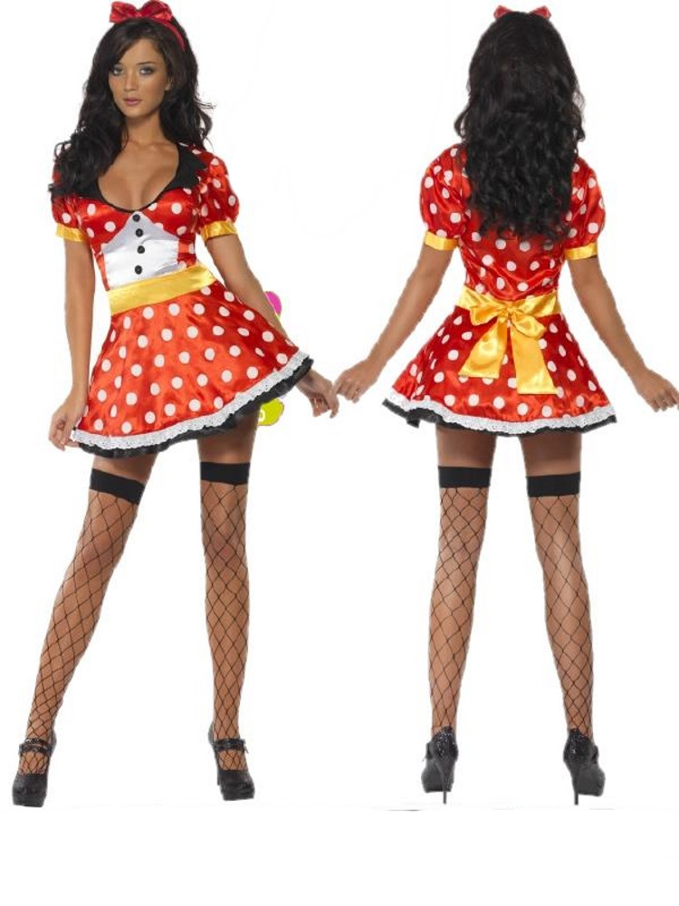 Costume Carnevale Donna Topolina mary mouse Smiffys 21010 *17605