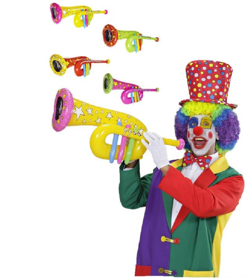 Tuba tromba gonfiabile 63 cm accessori x costume carnevale clown *19759 pelusciamo store
